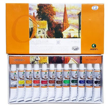 رنگ روغن ۱۲ تایی ماریس